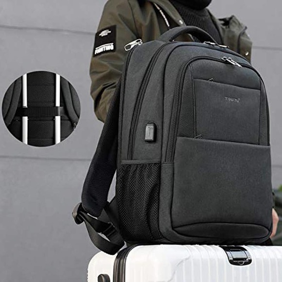 Tigernu Laptop Backpack, Business Anti Theft Slim Durable w/ USB Charging Port - Picture 4 of 8